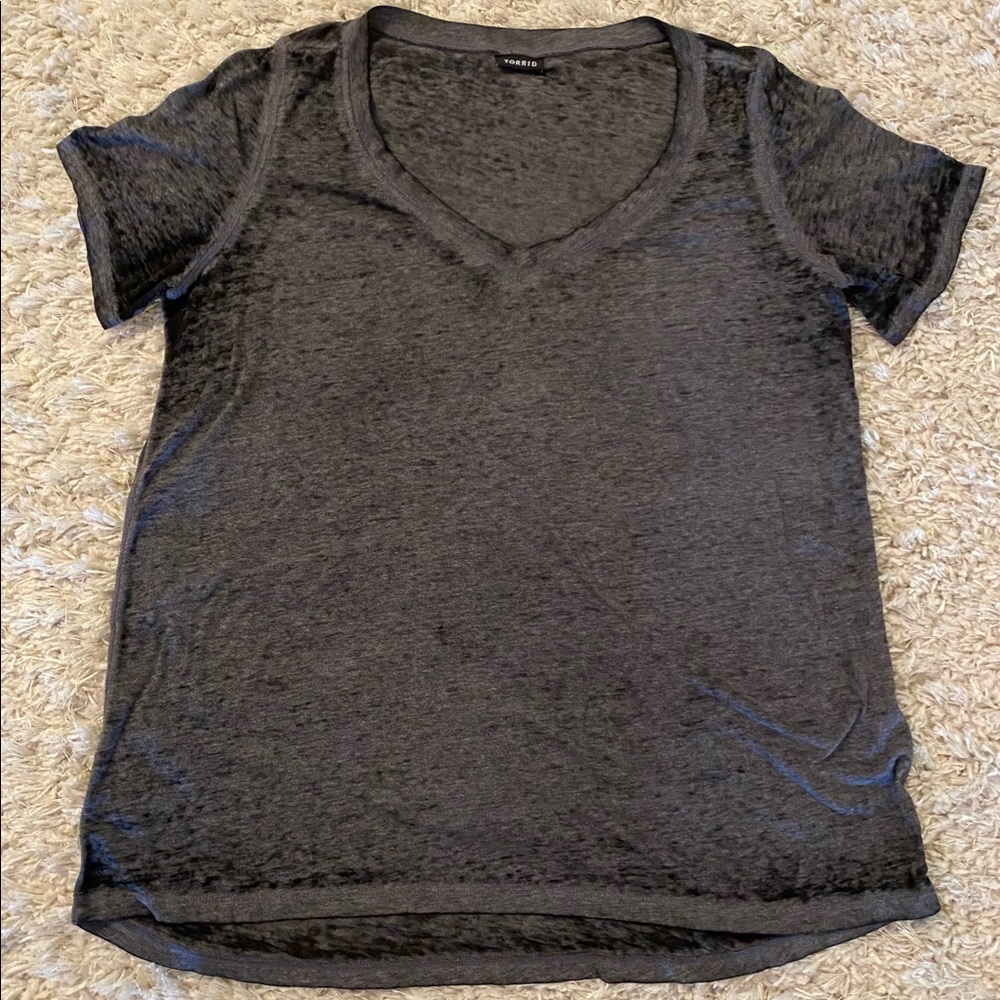 BURNOUT GRAY TEE